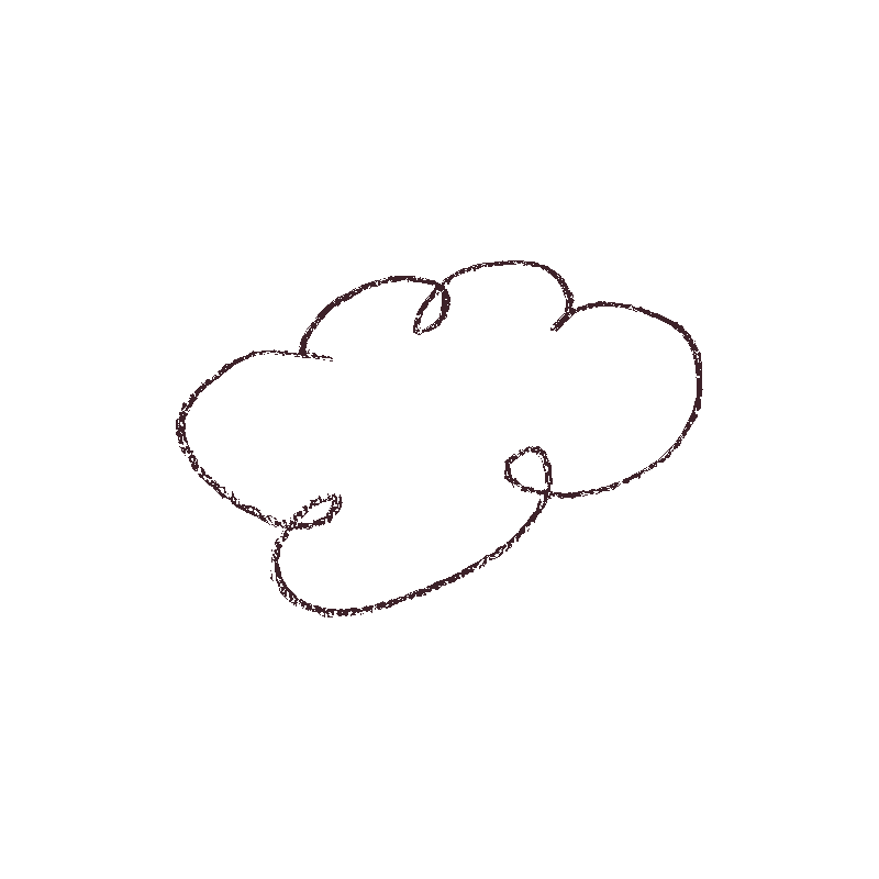Hand drawn cloud bullet