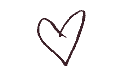 Hand drawn heart bullet
