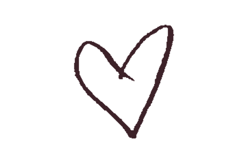 Hand-drawn heart bullet