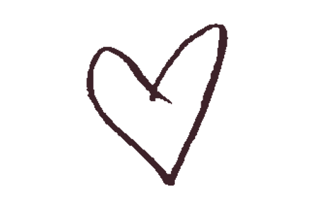 Hand-drawn heart bullet