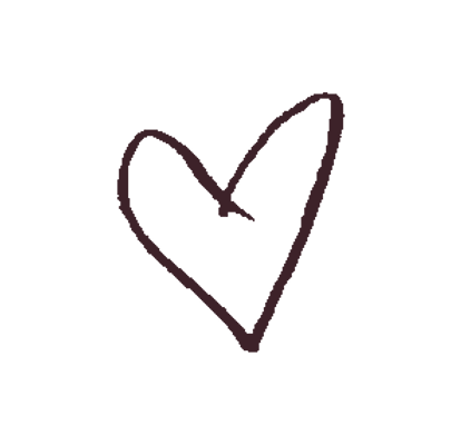 Hand drawn heart bullet