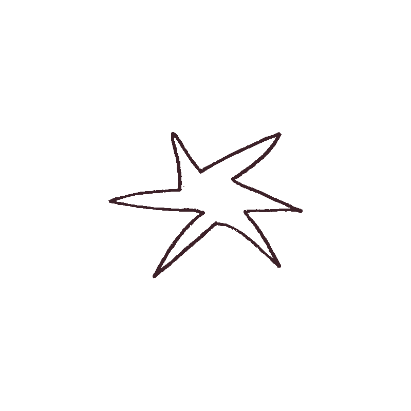 Hand drawn star bullet