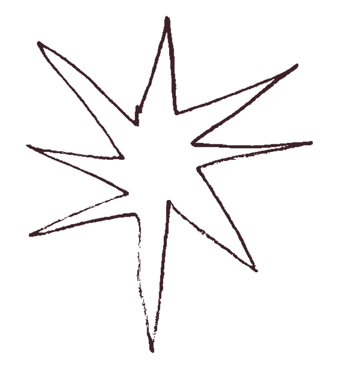 Hand-drawn star
