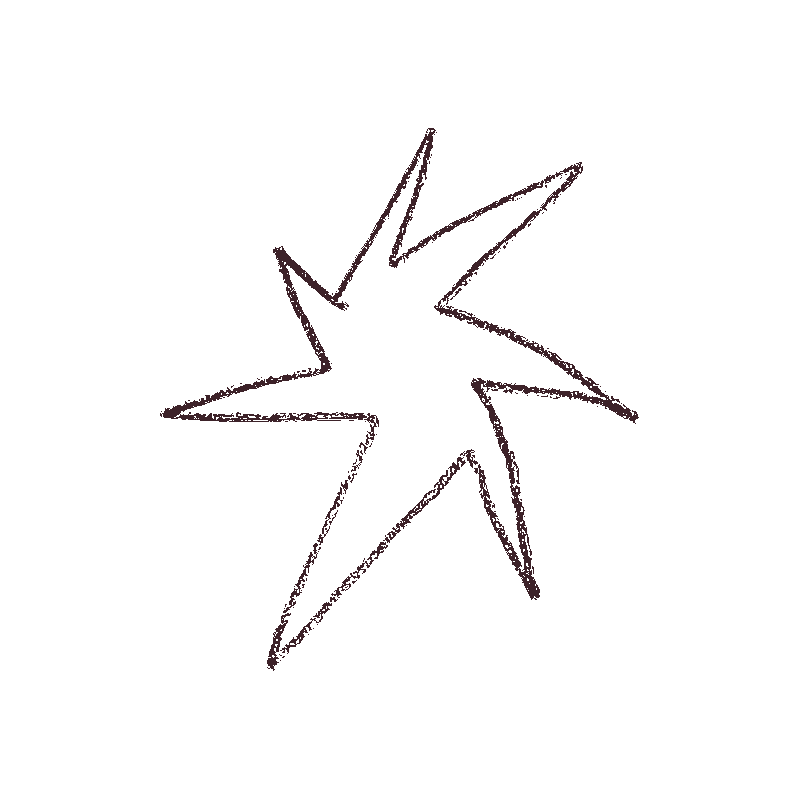 Hand drawn star bullet