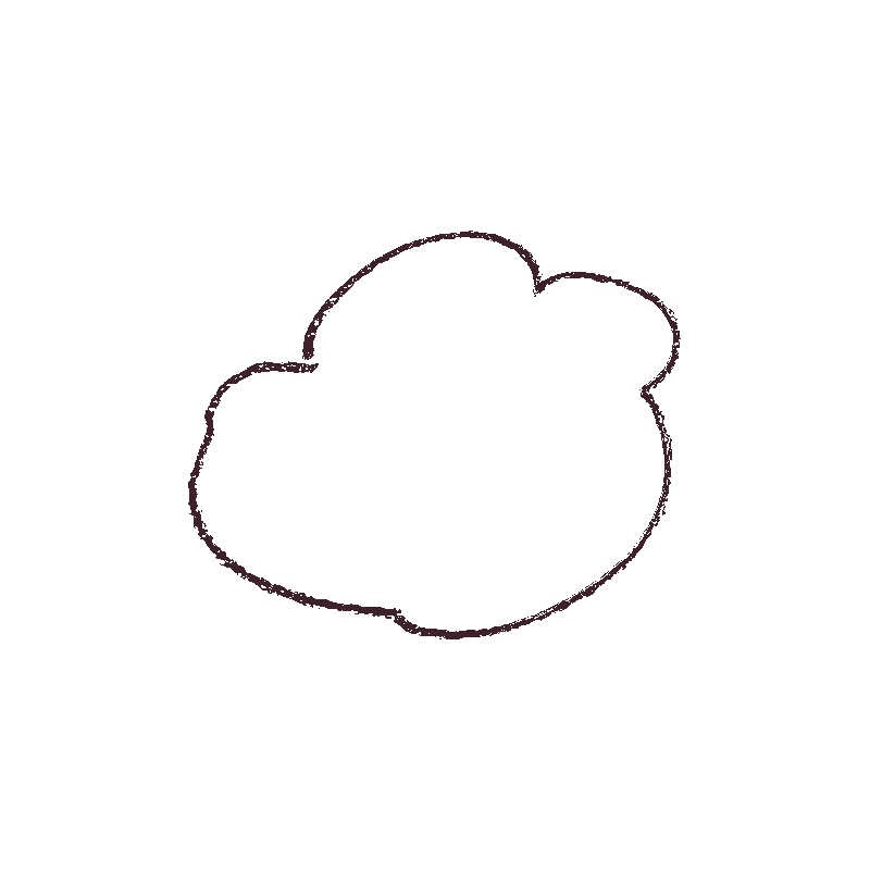hand drawn cloud bullet